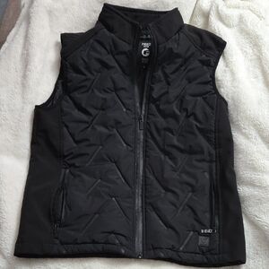 Fried Denim Black Quilted Vest